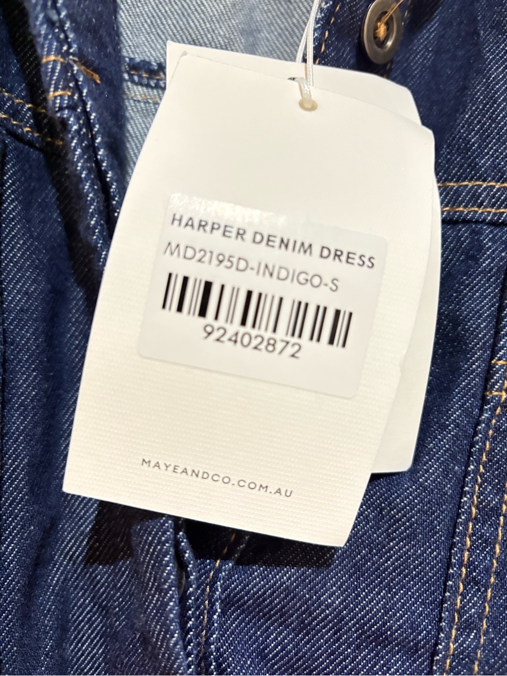 Classic Indigo Denim Midi Shirt Dress - Women - Picture 4 of 5